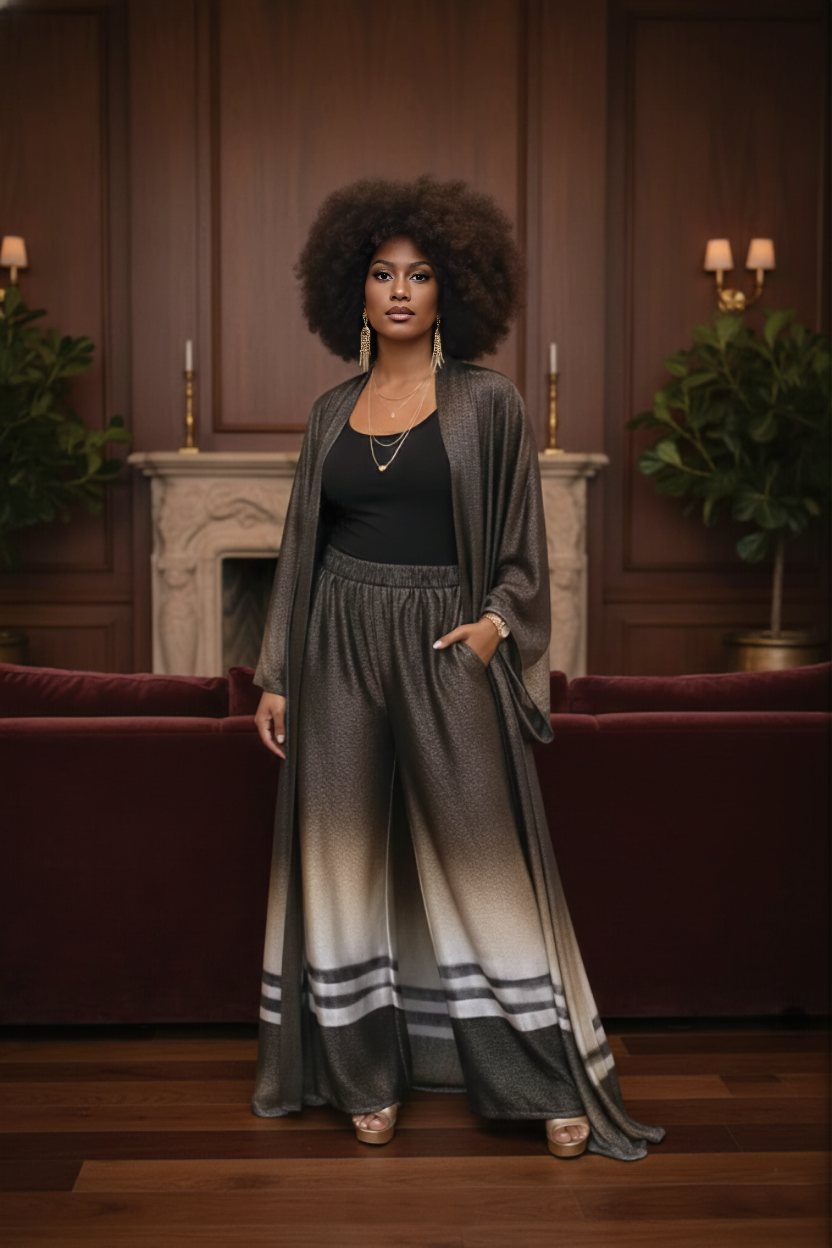 The Ombré Horizon Palazzo Set