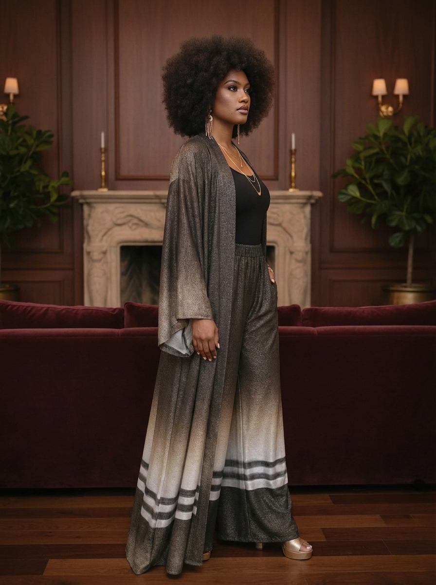 The Ombré Horizon Palazzo Set