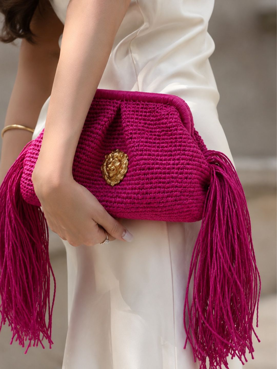 The Kimo Fringe Clutch