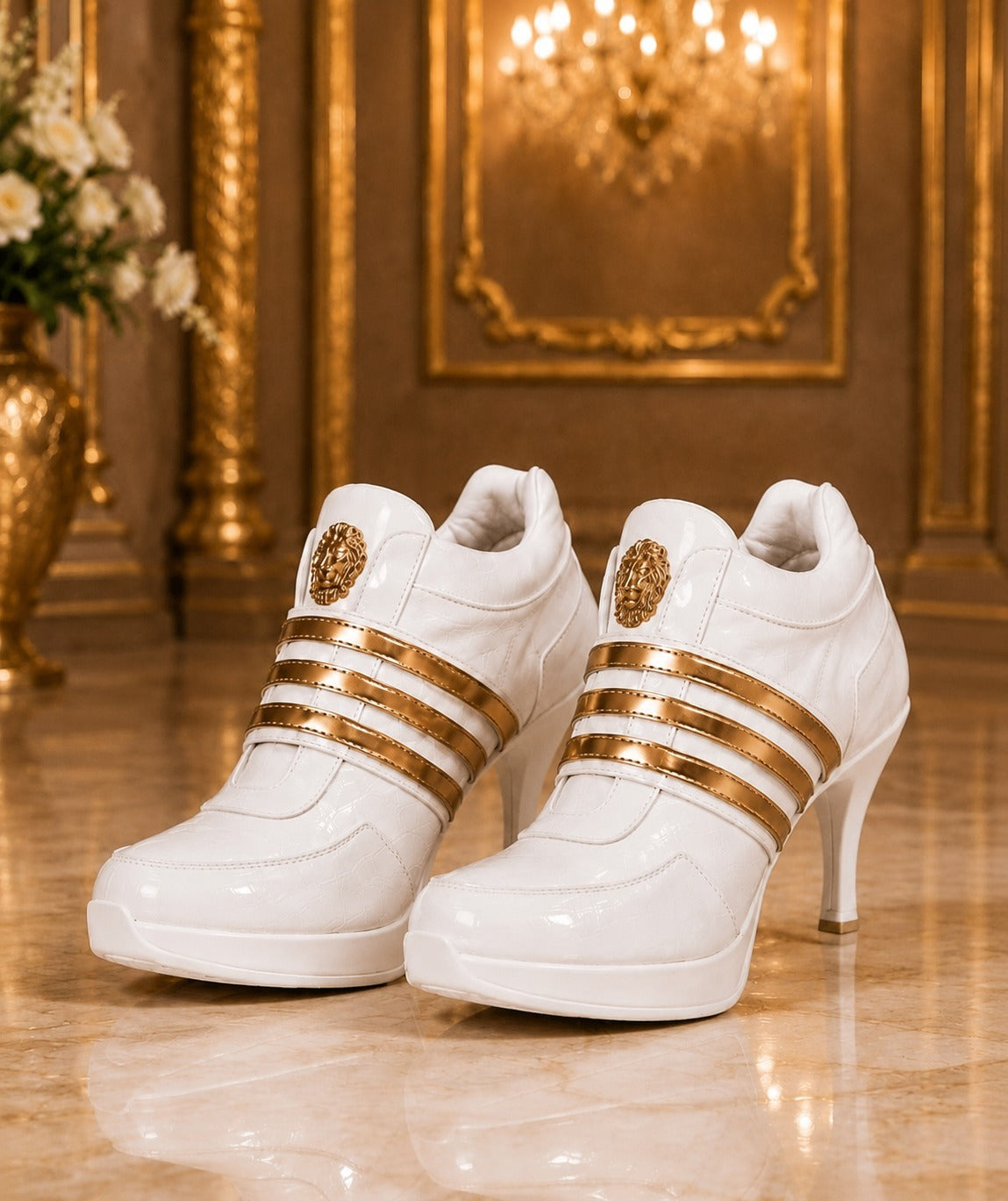 The Imperial White Lion Slip-On Heel