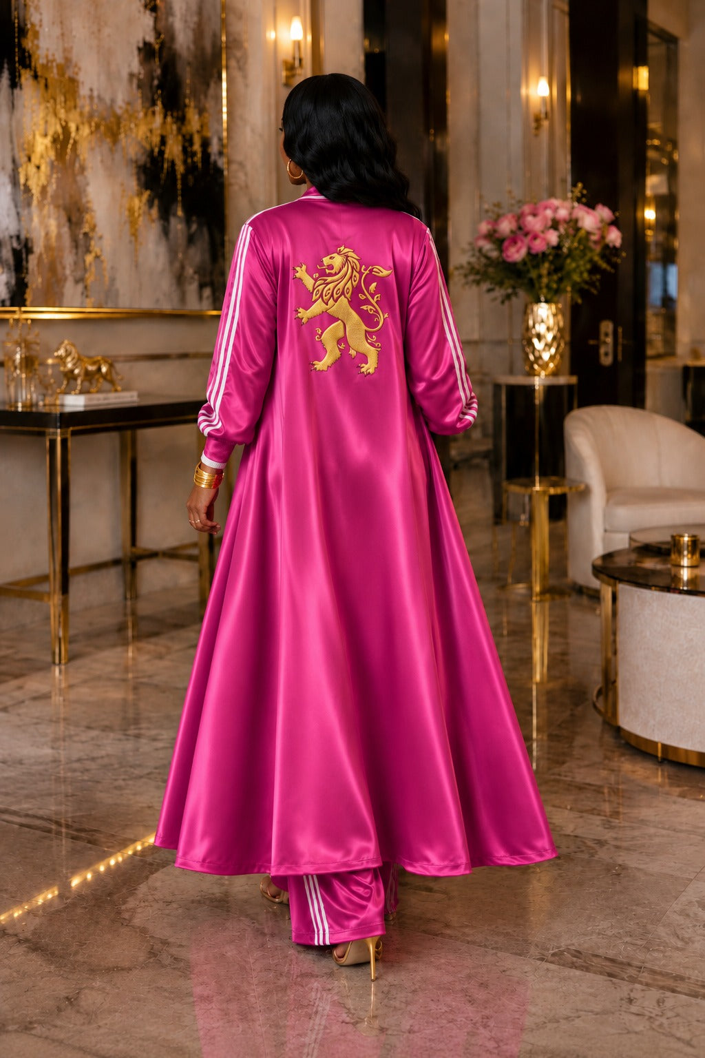 The Royal Magenta Kimono Set