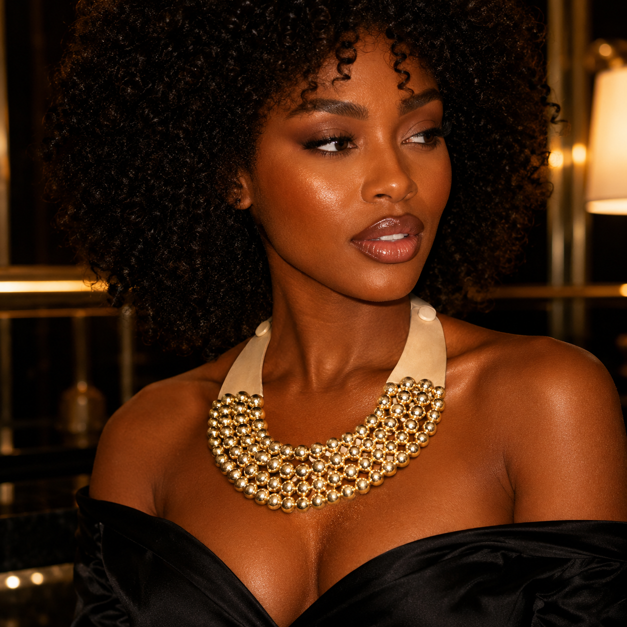 The Imperial Aura Bib Necklace